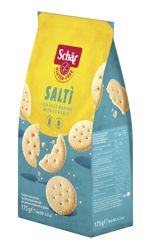 SCHAR SALTI' CRACKER CON SALE MARINO SENZA LATTOSIO 175 G - Magnumfarma.it