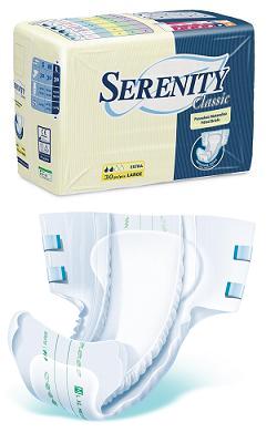 PANNOLONE PER INCONTINENZA SERENITY CLASSIC SUPERDRY FORMATO EXTRA LARGE 30 PEZZI - Magnumfarma.it