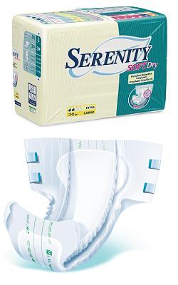PANNOLONE PER INCONTINENZA SERENITY SOFTDRY FORMATO MAXI TAGLIA MEDIUM 15 PEZZI - Magnumfarma.it