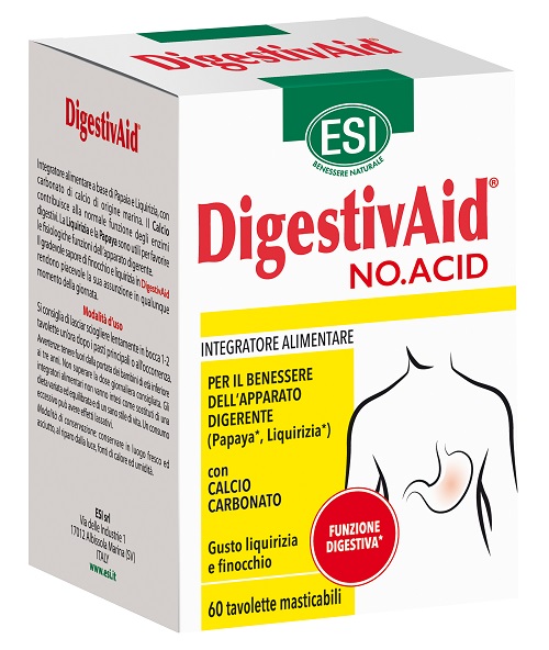 ESI DIGESTIVAID NO ACID 60 TAVOLETTE - Magnumfarma.it
