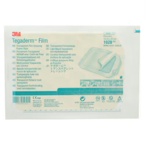 MEDICAZIONE IN PELLICOLA TRASPARENTE IMPERMEABILE TEGADERM CON SISTEMA DI APPLICAZIONE A CORNICE MISURA 15X20 CM 10 PEZZI - Magnumfarma.it