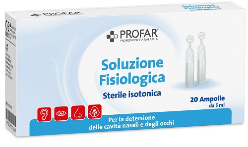SOLUZIONE FISIOLOGICA STERILE ISOTONICA PROFAR 20 AMPOLLE DA 5 ML - Magnumfarma.it