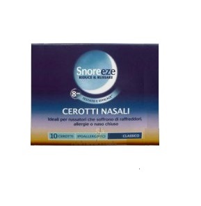 CEROTTO NASALE SNOREEZE GRANDE 10 PEZZI - Magnumfarma.it