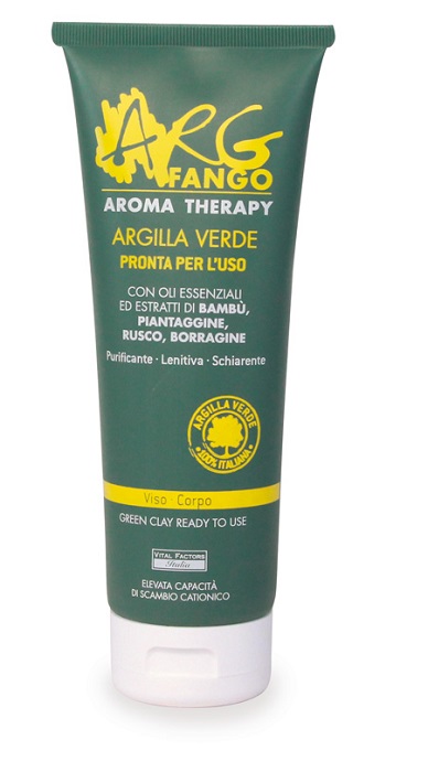 ARGFANGO AROMA THERAPY ARGILLA VERDE PRONTA PER L'USO PER VISO E CORPO 250 ML - Magnumfarma.it