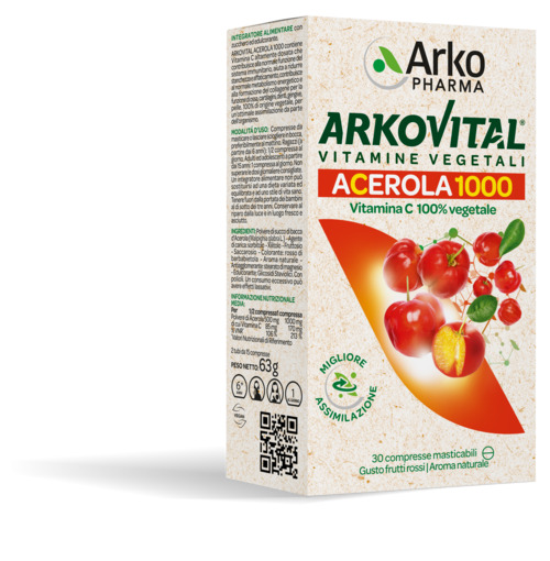 ARKOVITAL ACEROLA 1000 30 COMPRESSE MASTICABILI - Magnumfarma.it