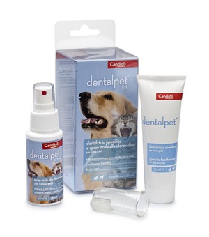 DENTALPET KIT DENTIFRICIO 50ML+SPRAY ORALE 50ML+1 DITALE - Magnumfarma.it