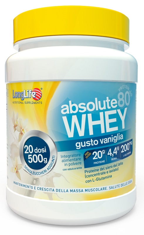 LONGLIFE ABSOLUTE WHEY VANIGLIA 500 G - Magnumfarma.it