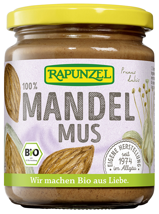 RAPUNZEL CREMA DI MANDORLE SENZA ZUCCHERI AGGIUNTI 250 G - Magnumfarma.it