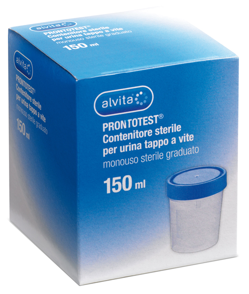 CONTENITORE PER URINA ALVITA PRONTOTEST GRADUATO CON TAPPO A VITE - Magnumfarma.it