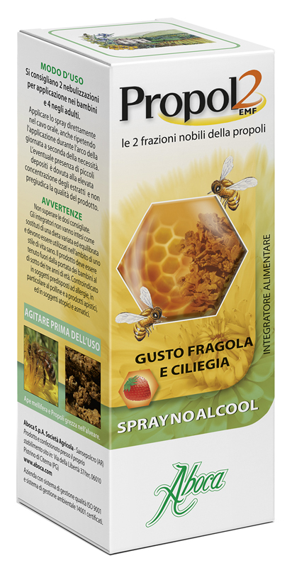 PROPOL2 EMF SPRAY NO ALCOOL FRAGOLA E CILIEGIA 30 ML - Magnumfarma.it