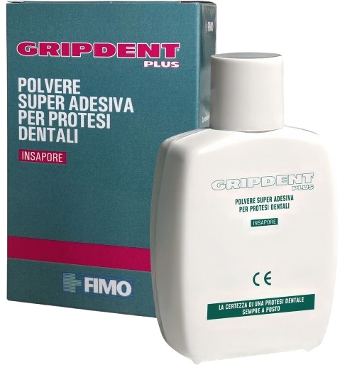 GRIPDENT PLUS POLVERE SUPER ADESIVA PER PROTESI DENTALI 40 G - Magnumfarma.it