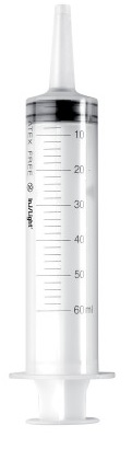 SIRINGA STERILE MONOUSO 60ML CONO CATETERE CENTRALE INJ-LIGHT SENZA AGO 1 PEZZO - Magnumfarma.it