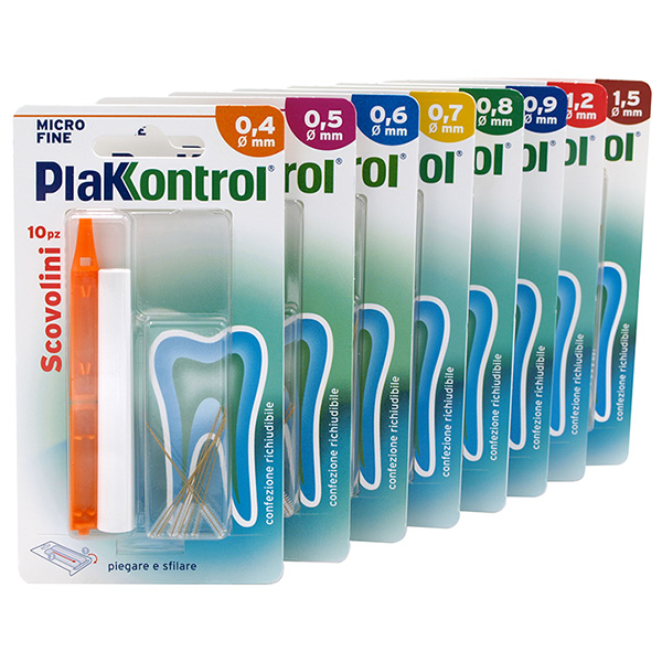 PLAKKONTROL MINIGRIP SCOVOLINO 0,5 MM 10 PEZZI - Magnumfarma.it