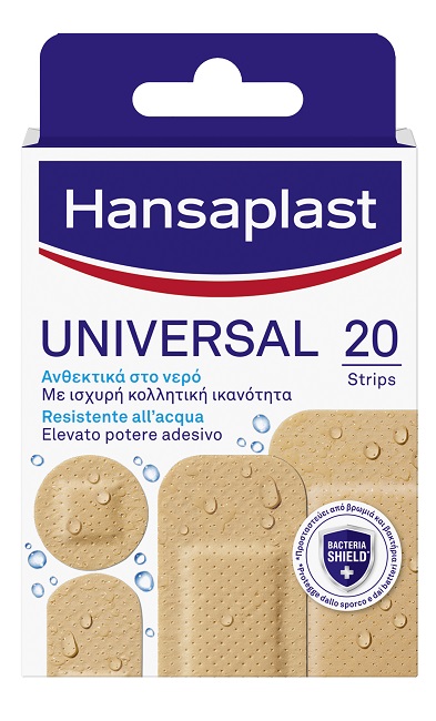 CEROTTO HANSAPLAST UNIVERSAL RESISTENTE ALL'ACQUA 4 FORME ASSORTITE 20 PEZZI - Magnumfarma.it