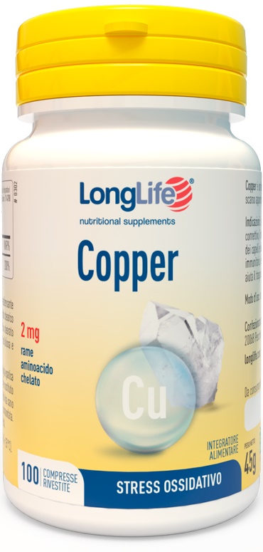 LONGLIFE COPPER 2 MG 100 COMPRESSE - Magnumfarma.it