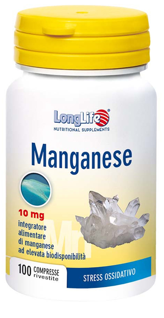 LONGLIFE MANGANESE 10 MG 100 COMPRESSE - Magnumfarma.it