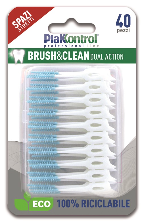 PLAKKONTROL BRUSH & CLEAN SCOVOLINI SPAZI STRETTI 40 PEZZI - Magnumfarma.it