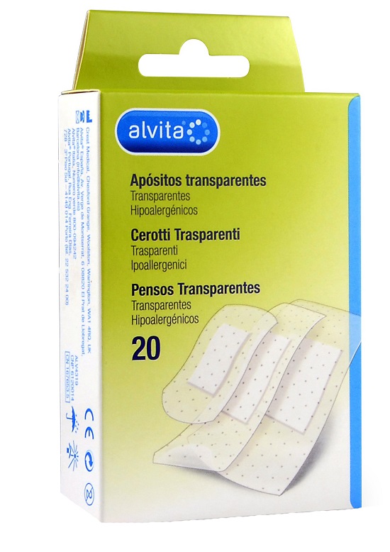 CEROTTO TRASPARENTE 20 PEZZI ALVITA - Magnumfarma.it