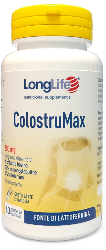 LONGLIFE COLOSTRUMAX 60 COMPRESSE MASTICABILI - Magnumfarma.it