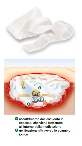 MEDICAZIONE STERILE IN ALGINATO DI CALCIO COMPRESSA SUPRASORB A ALTAMENTE ASSORBENTE 10X10 CM 10 PEZZI - Magnumfarma.it