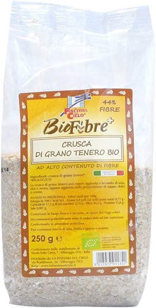 FSC BIOFIBRE+ CRUSCA DI GRANO TENERO BIO AD ALTO CONTENUTO DI FIBRA 250 G - Magnumfarma.it