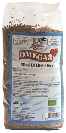 FSC OMEGA3 SEMI DI LINO BIO AD ALTO CONTENUTO DI FIBRA 500 G - Magnumfarma.it