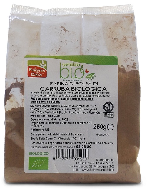 POLPA DI CARRUBA FARINA BIO 250 G - Magnumfarma.it