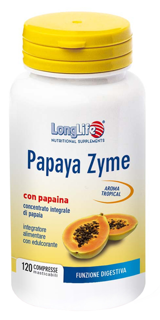 LONGLIFE PAPAYA ZYME 120 COMPRESSE MASTICABILI - Magnumfarma.it