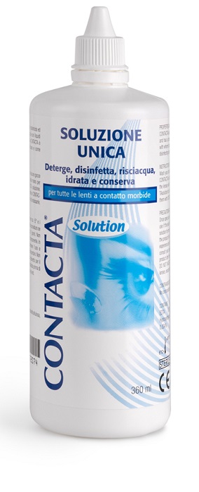 SOLUZIONE UNICA ISOTONICA PER LENTI A CONTATTO CONTACTA DA 360 ML - Magnumfarma.it