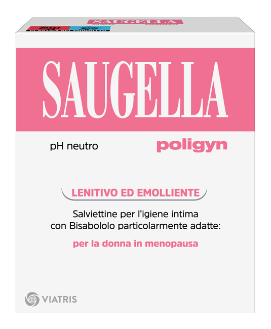 SAUGELLA POLIGYN PH NEUTRO SALVIETTINE IGIENE INTIMA LENITIVO ED EMOLLIENTE 10 PEZZI - Magnumfarma.it