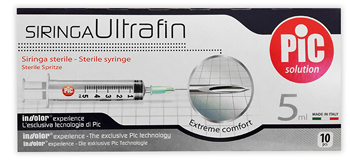 SIRINGA PIC ULTRAFINE 5 ML AGO 14 10 PEZZI - Magnumfarma.it