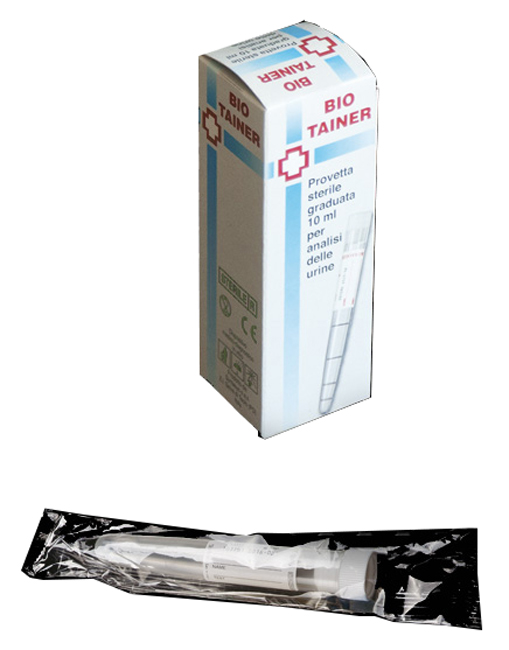BIO TAINER PROVETTA STERILE PER URINA 10 ML - Magnumfarma.it