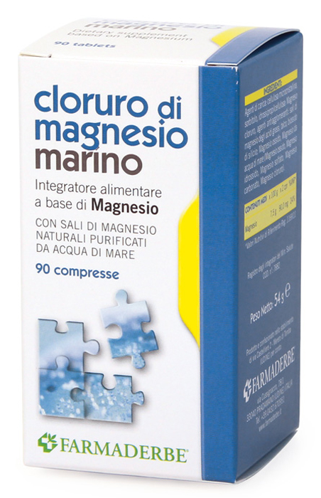 CLORURO DI MAGNESIO MARINO 90 COMPRESSE - Magnumfarma.it
