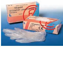 GUANTO IN VINILE CONFORT MISURA MEDIA ANTIADERENTE BIOCOMPATIBILE UTILIZZABILE ANCHE A CONTATTO CON SOSTANZE ALIMENTARI 100 PEZZI SENZA POLVERE - Magnumfarma.it