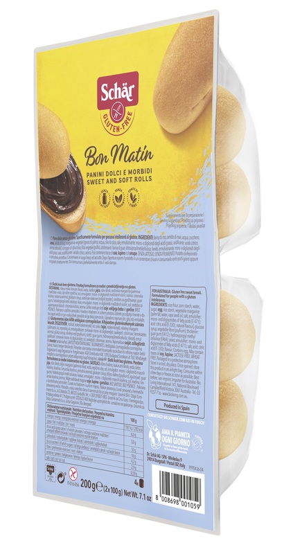SCHAR BON MATIN PANINI DOLCI E MORBIDI SENZA LATTOSIO 2 PEZZI DA 100 G - Magnumfarma.it