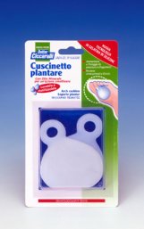 CUSCINETTO PLANTARE REALIZZATO IN GEL DI SILICONE BIANCO SEMITRASPARENTE SAGOMATO PER AMMORTIZZARE E PROTEGGERE PRESSIONE E SFREGAMENTI SOTTO LA PIANTA DEI PIEDI 2 PEZZI - Magnumfarma.it