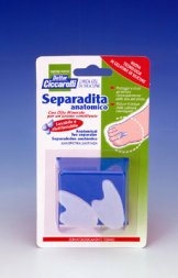 SEPARADITA ANATOMICO PER PIEDE REALIZZATO IN GEL DI SILICONE BIANCO SEMITRASPARENTE SAGOMATO IGIENEPIEDE 2 PEZZI - Magnumfarma.it