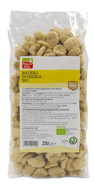FSC BIOFIBRE+ RICCIOLI DI CRUSCA BIO AD ALTO CONTENUTO DI FIBRA 250 G - Magnumfarma.it