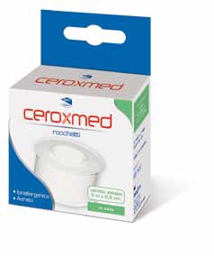 CEROTTO ADESIVO IN ROCCHETTO CEROXMED IN SETA AERATO IPOALLERGENICO BIANCO 500X2,5 CM 1 PEZZO - Magnumfarma.it
