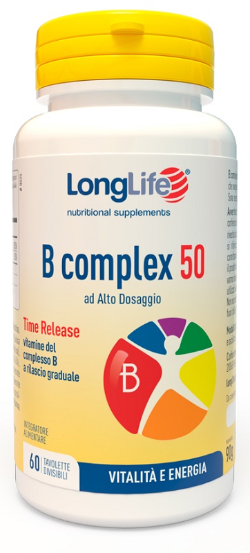 LONGLIFE B COMPLEX 50 RILASCIO GRADUALE 60 TAVOLETTE DIVISIBILI - Magnumfarma.it