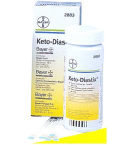 STRISCE MISURAZIONE GLICOSURIA E CHETONURIA KETODIASTIX 50 PEZZI - Magnumfarma.it
