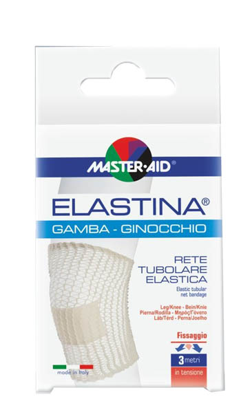 RETE TUBOLARE ELASTICA IPOALLERGENICA MASTER-AID ELASTINA GAMBA/GINOCCHIO 3 MT IN TENSIONE CALIBRO 5 CM - Magnumfarma.it