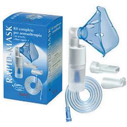 KIT COMPLETO PRONTEX RAPID MASK PER AEROSOLTERAPIA CON AMPOLLA PLASTICA +MASCHERA PER ADULTI +TUBO PRESSIONE +ACCESSORIO NASALE +BOCCHERUOLA - Magnumfarma.it
