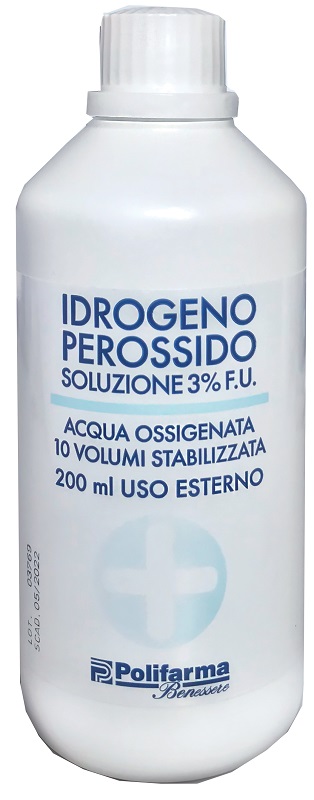 PEROSSIDO IDROGENO 3% 200 ML ACQUA OSSIGENATA 10 VOLUMI STABILIZZATA - Magnumfarma.it