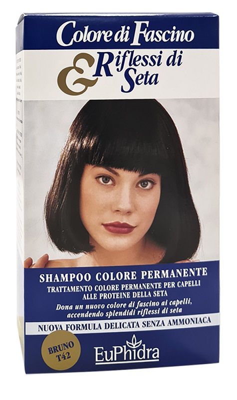 EUPHIDRA COLORE DI FASCINO & RIFLESSI DI SETA SHAMPOO COLORE PERMANENTE 42 BRUNO 120 ML - Magnumfarma.it