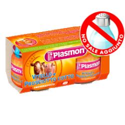 PLASMON OMOGENEIZZATO VITELLO PROSCIUTTO COTTO 80 G X 2 PEZZI - Magnumfarma.it
