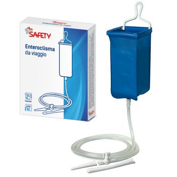 ENTEROCLISMA DA VIAGGIO KLISTER IN GOMMA CON CANNULA ANALE EVAGINALE 2 LITRI - Magnumfarma.it