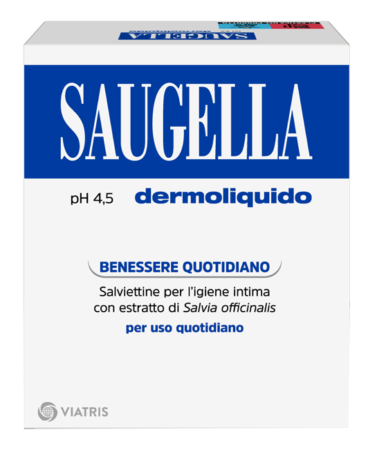 SAUGELLA DERMOLIQUIDO PH 4,5 SALVIETTINE IGIENE INTIMA BENESSERE QUOTIDIANO 10 PEZZI - Magnumfarma.it