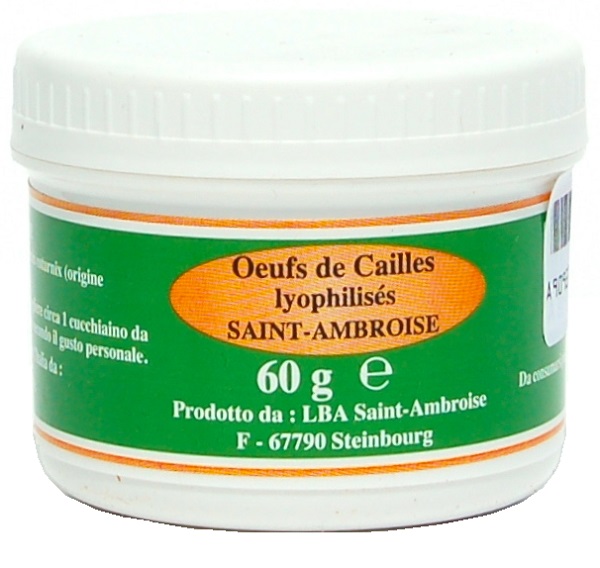 UOVA COTURNIX LIOFILIZZATO 60 G - Magnumfarma.it