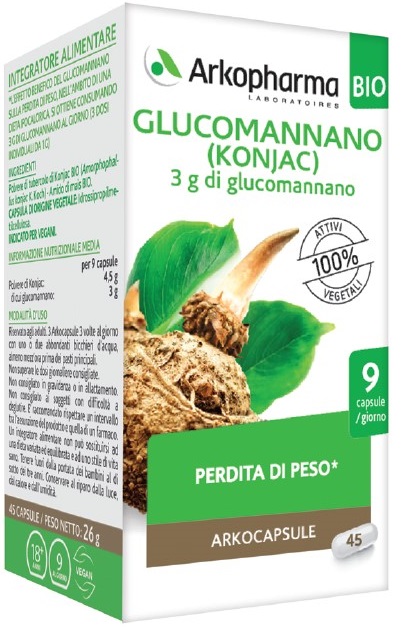 ARKO CAPSULE GLUCOMANNANO BIO 45 CAPSULE - Magnumfarma.it